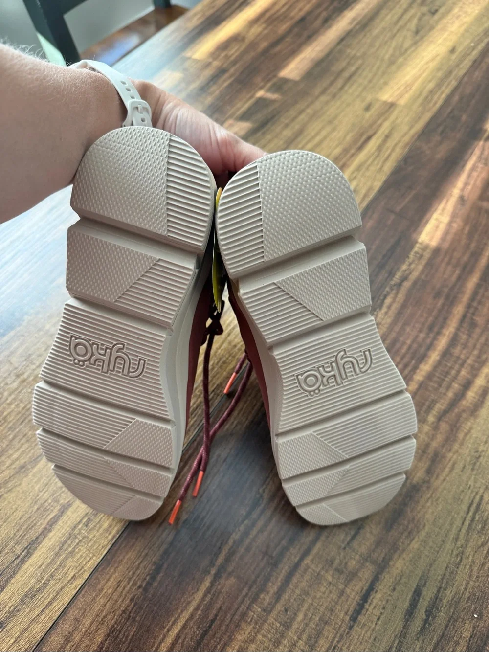 Ryka Women's Ankle Booties in Burgundy with Cream Soles